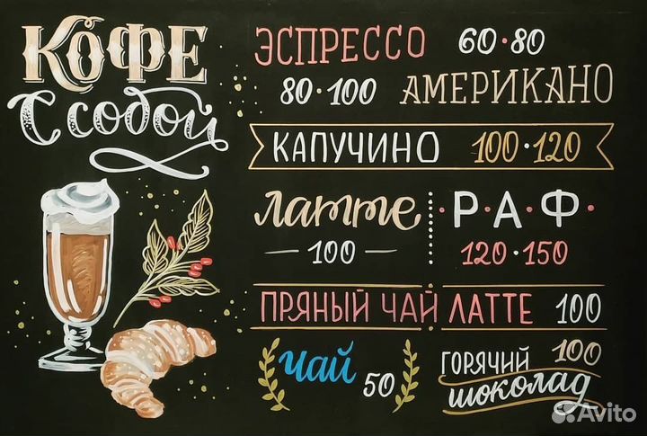 Роспись/ оформление меловых досок