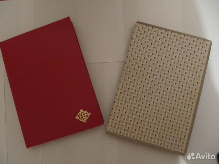 Альбом для марок, красный, 12 листов, в отл. сост