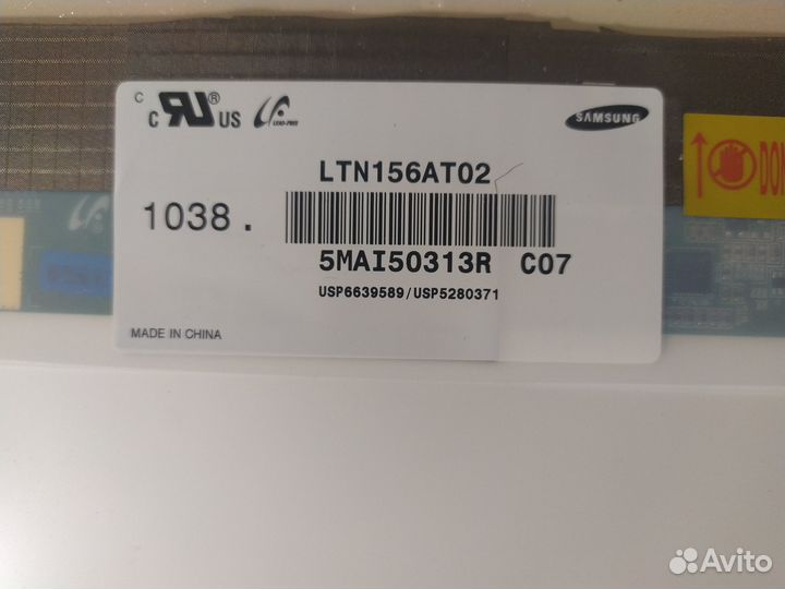 Матрица 15.6 40 pin standart