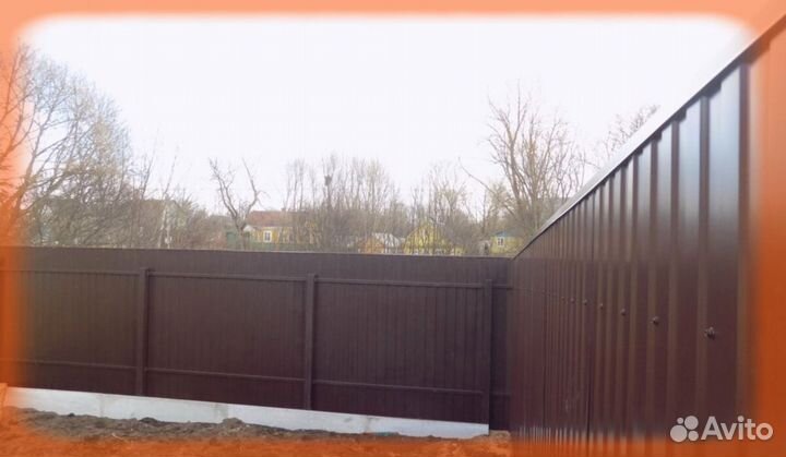 Забор из профнастила