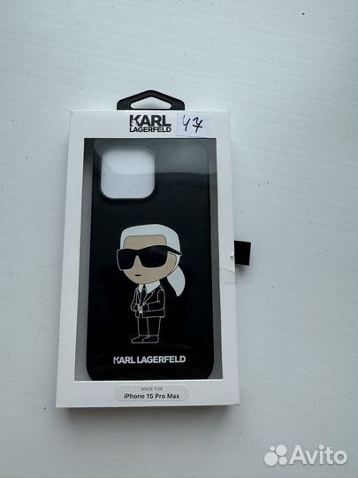 Чехол-бампер iPhone 15 ProMax Karl Lagerfeld