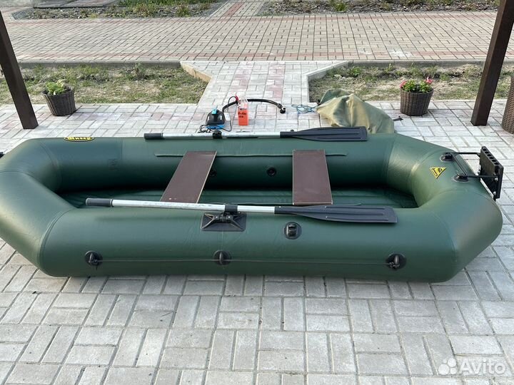 Надувная лодка пвх двухместная