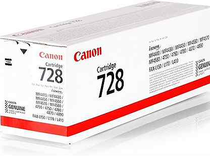 Canon 728 новый оригинальный картридж