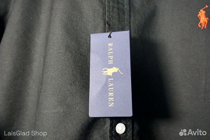 Черная Рубашка Polo Ralph Lauren