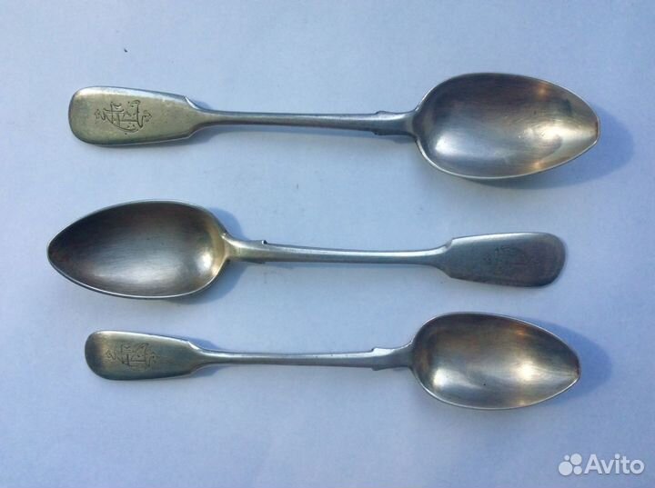 Чайные ложки серебро 84 пр. Николай Павлов