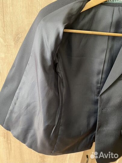 Пиджак школьный 152 р синий