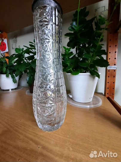 Ваза хрустальная Чехословакия