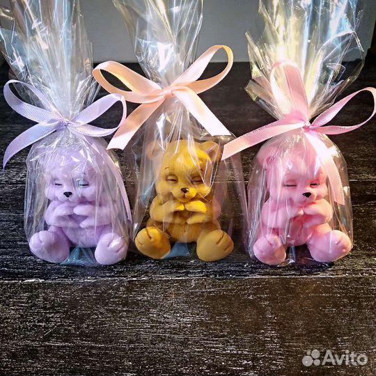 Мыло ручной работы (роза, мишка и др)