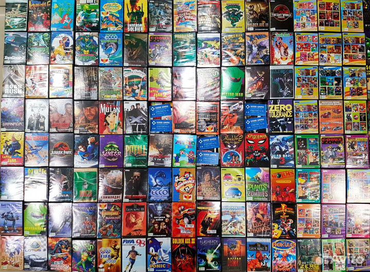 Dendy 8-bit и Sega 16-bit Картриджи