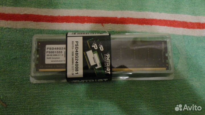 DDR 4 8 Gb 2400 Mhz Patriot
