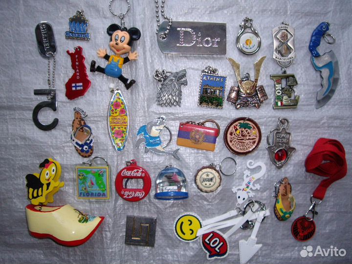 Брелки брелоки для ключей сувениры из разных стран