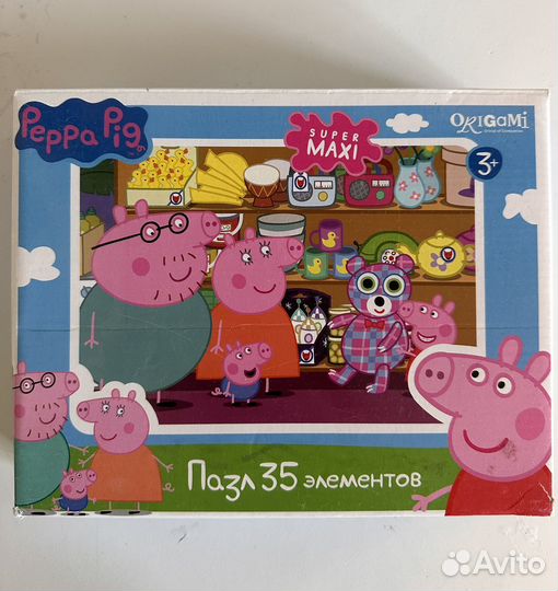 Пазлы для малышей Свинка пеппа