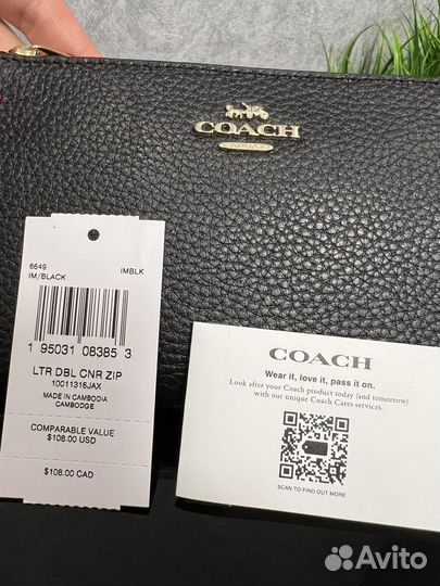 Кошелек женский Coach оригинал новый