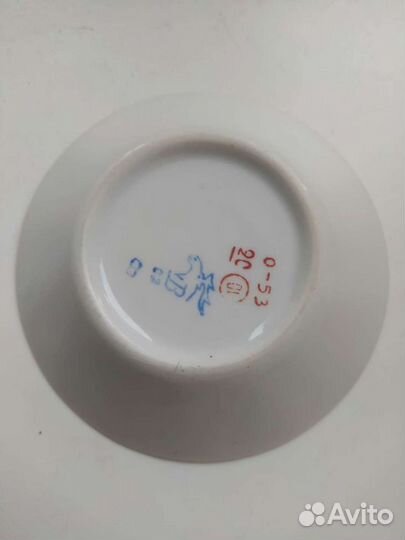 Розетки (маленькие блюдца) Вербилки, фарфор