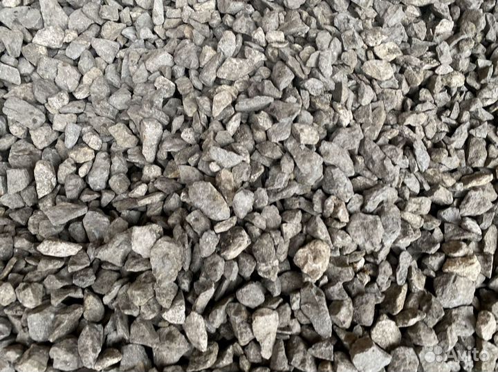 Щебень, Песок