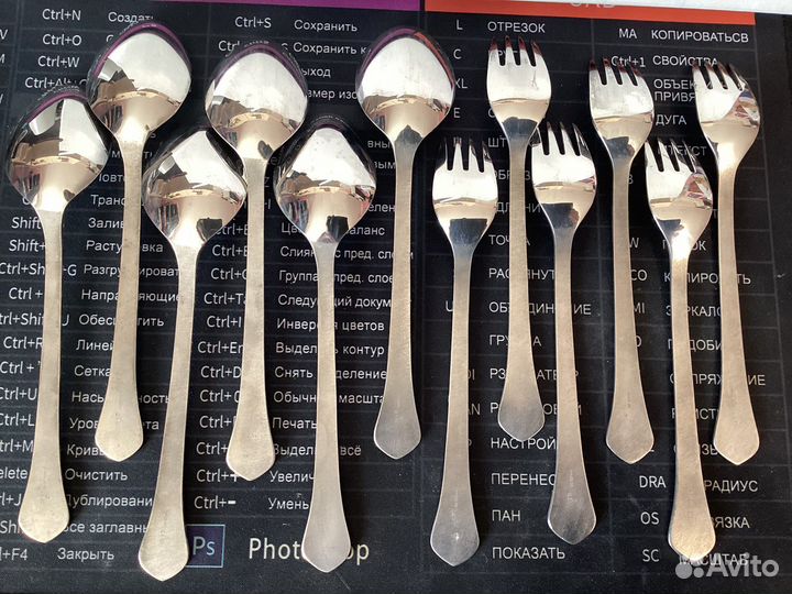 Набор вилки ложки ножи Таллин мельхиор мнц