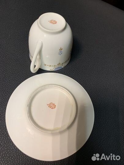 Кофейная пара лфз костяной фарфор