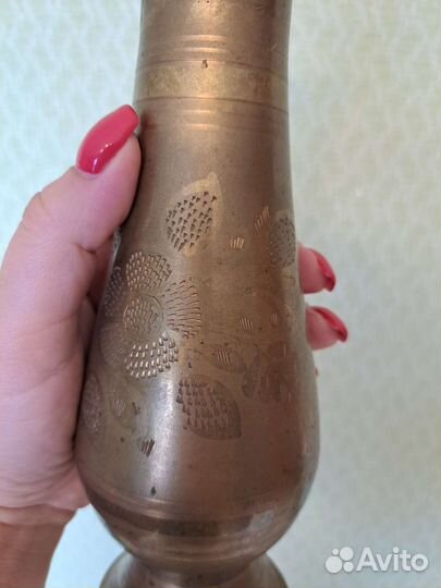 Ваза латунная старинная
