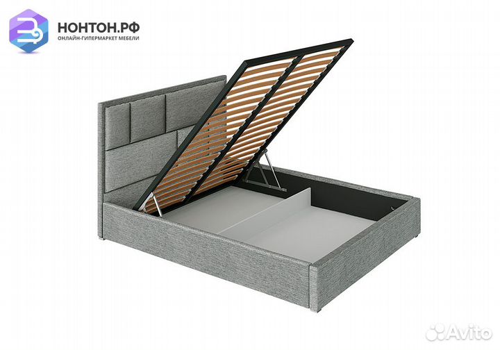 Кровать Стокгольм с подъемным механизмом рогожка с