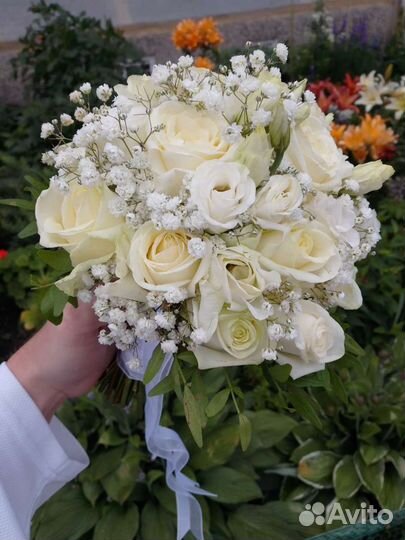 Букет невесты, роза, свадебный