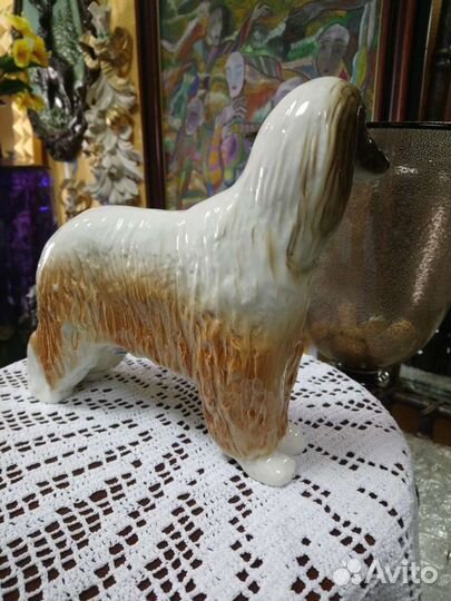 Афганская борзая. Фарфор. лфз