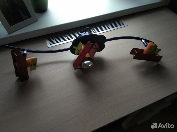 Комплект люстра +бра в детскую комнату