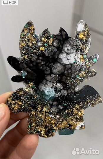 Новогодние игрушки дракончики из смолы