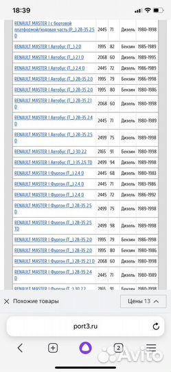Шаровая опора на Renault master 1