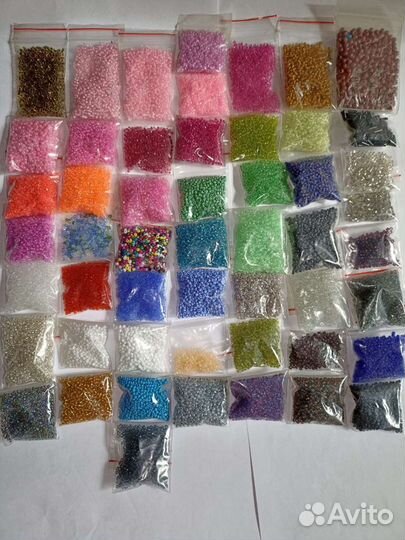 Иглы и набор для вышивания бисером, бисер, проволо