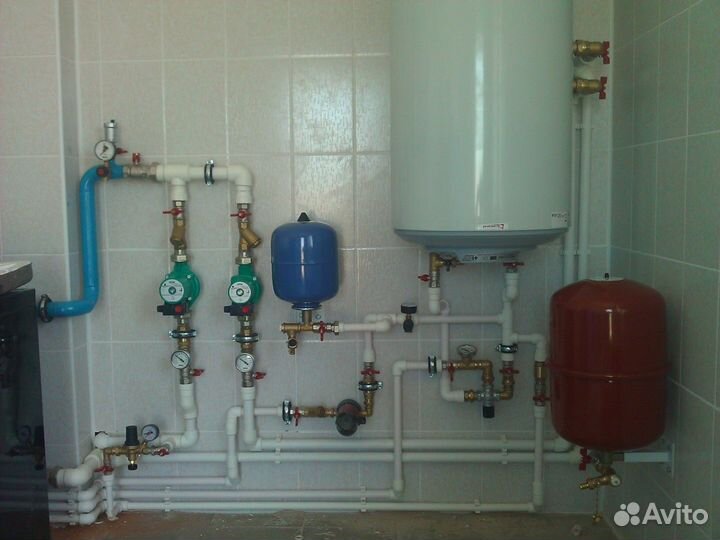 Отопление, водопровод.Монтаж любых типов котлов