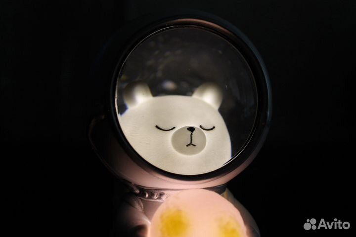 Детский ночник мишка-космонавт