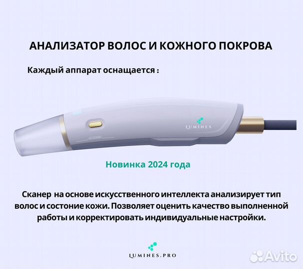 Аппарат для эпиляции Lumines Макс’Плюс 2000 Вт