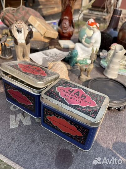 Шкатулка деревянная старинная и СССР