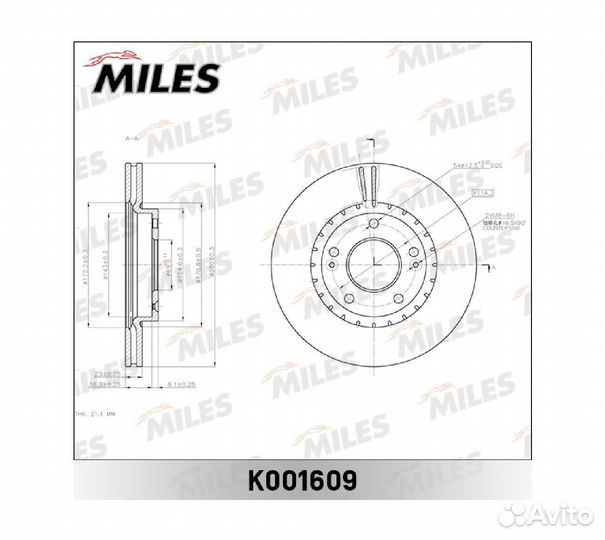 Диск тормозной hyundai creta/i30 11/KIA
