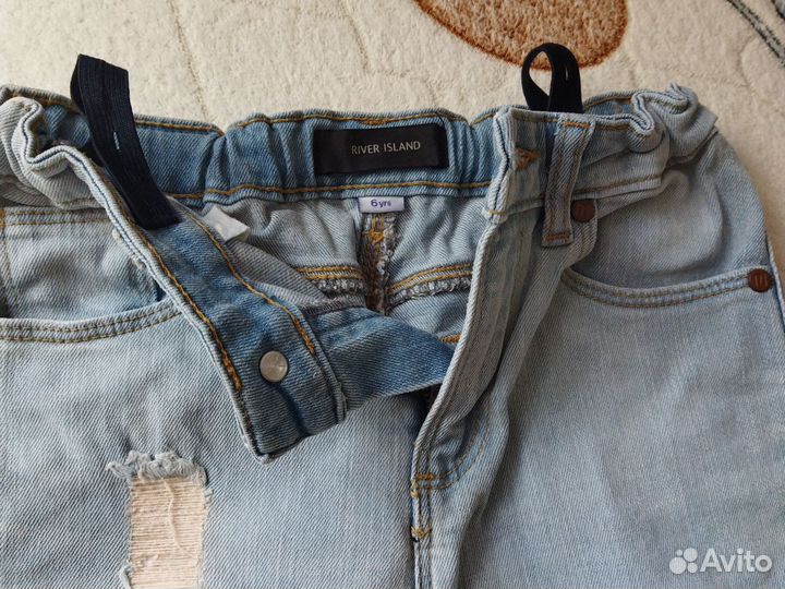 Джинсовый пиджак и джинсы на девочку