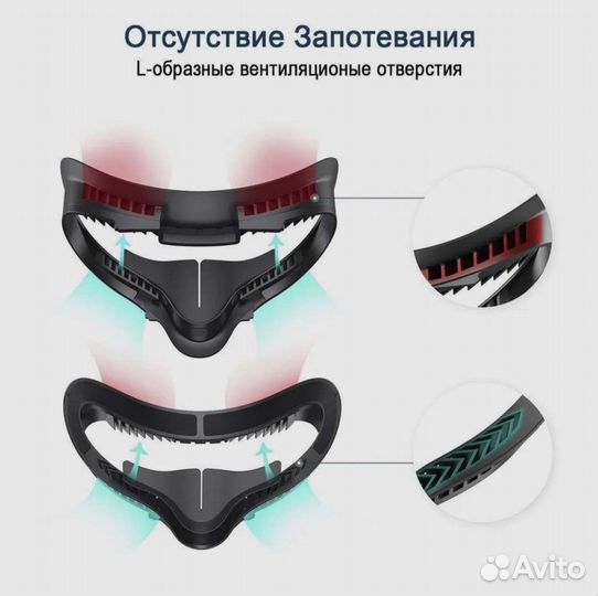 Маска для лица Kiwi design для Oculus quest 2