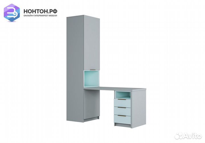 Стол письменный с пеналом и тумбой Джерси сп-001 ш