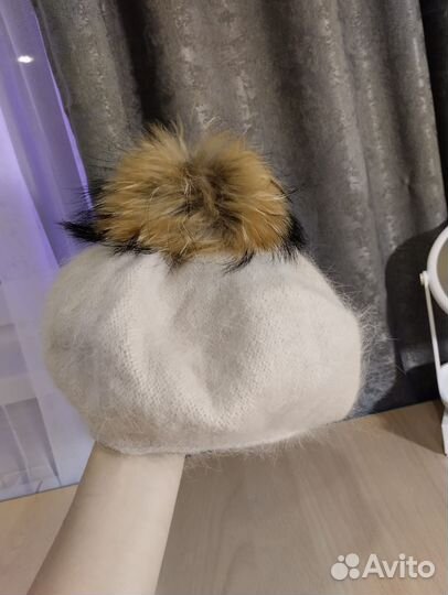 Шапка-беретка зимняя новая