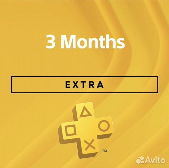 Новая подписка extra PS plus+ 3 месяца