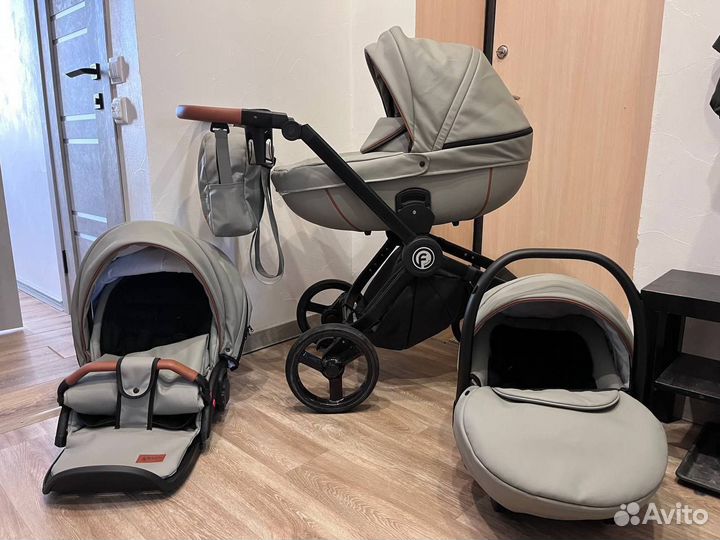 Коляска 3 в 1 Verdi Futuro 02 Stone Grey