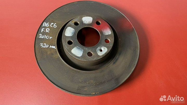 Диск тормозной передний правый Audi A6 C6 2.8 FSI