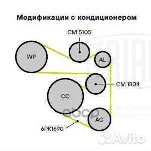 Ролик привод. ремня для а/м Skoda Fabia (08) 1.2i