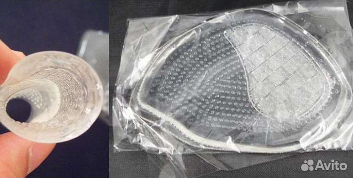 Полустельки силиконовые для закрытой обуви 8х7 см