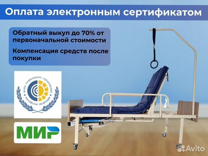 Кровать медицинская функциональная