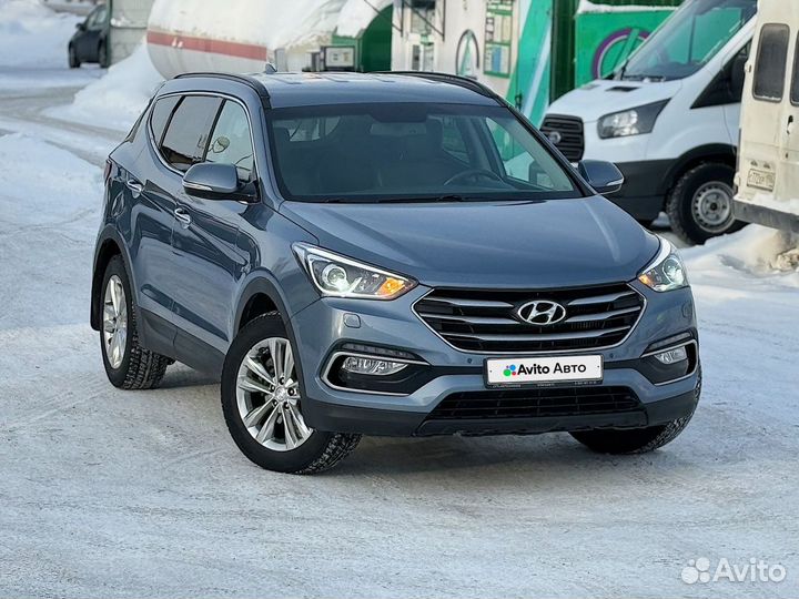 Hyundai Santa Fe 2.2 AT, 2017, 89 800 км