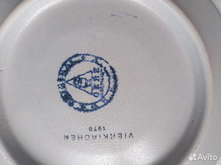 Декоративная антикварная немецкая тарелка 1978г