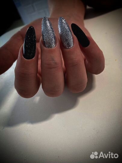 Наращивание ногтей, покрытие гель лаком