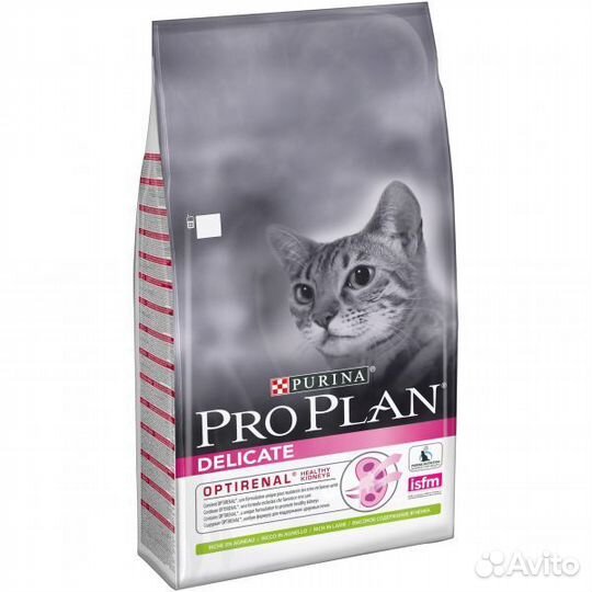 Сухой корм для кошек ProPlan Проплан ягненок 10 кг