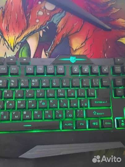 Игровая клавиатура мембранная с подcветкой