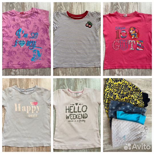 Пакет вещей для девочки 104 110